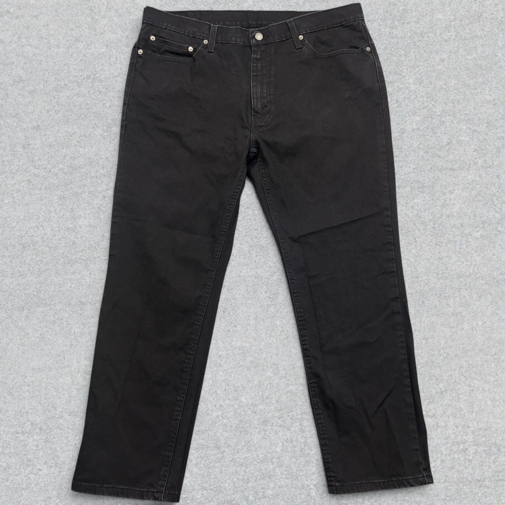 Levi's 541 Jeans Men's 38x29 Black Denim Athletic Fit Tapered Leg Stretch Casual